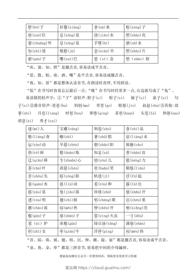 图片[2]-一年级语文下册期末总结—易读（写）错的字