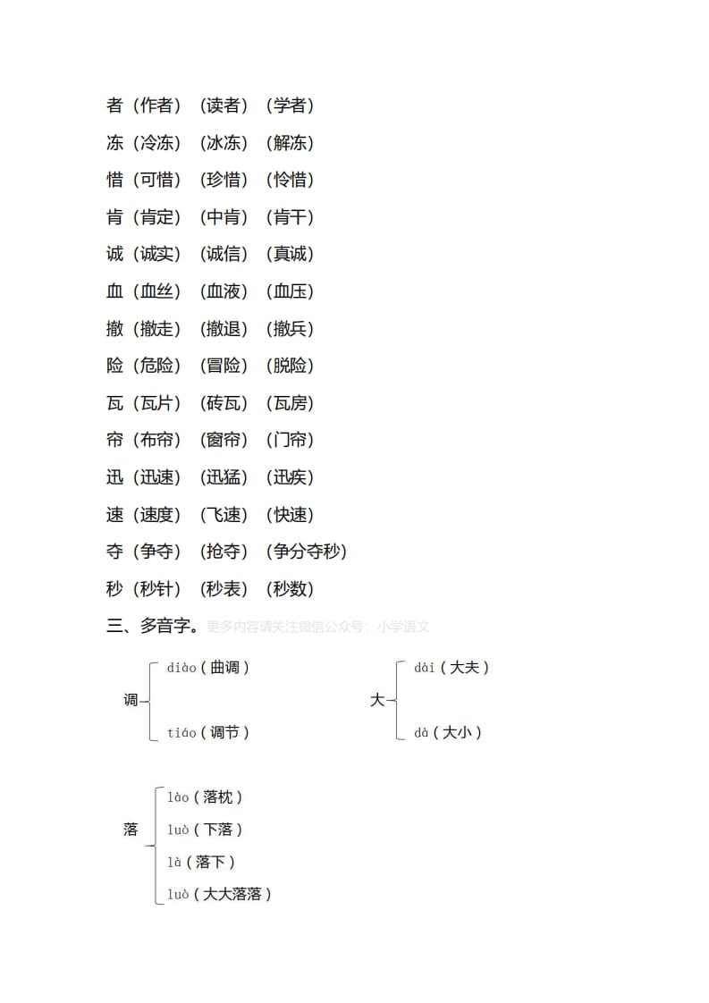 图片[3]-三年级语文上册第八单元知识要点归纳（部编版）